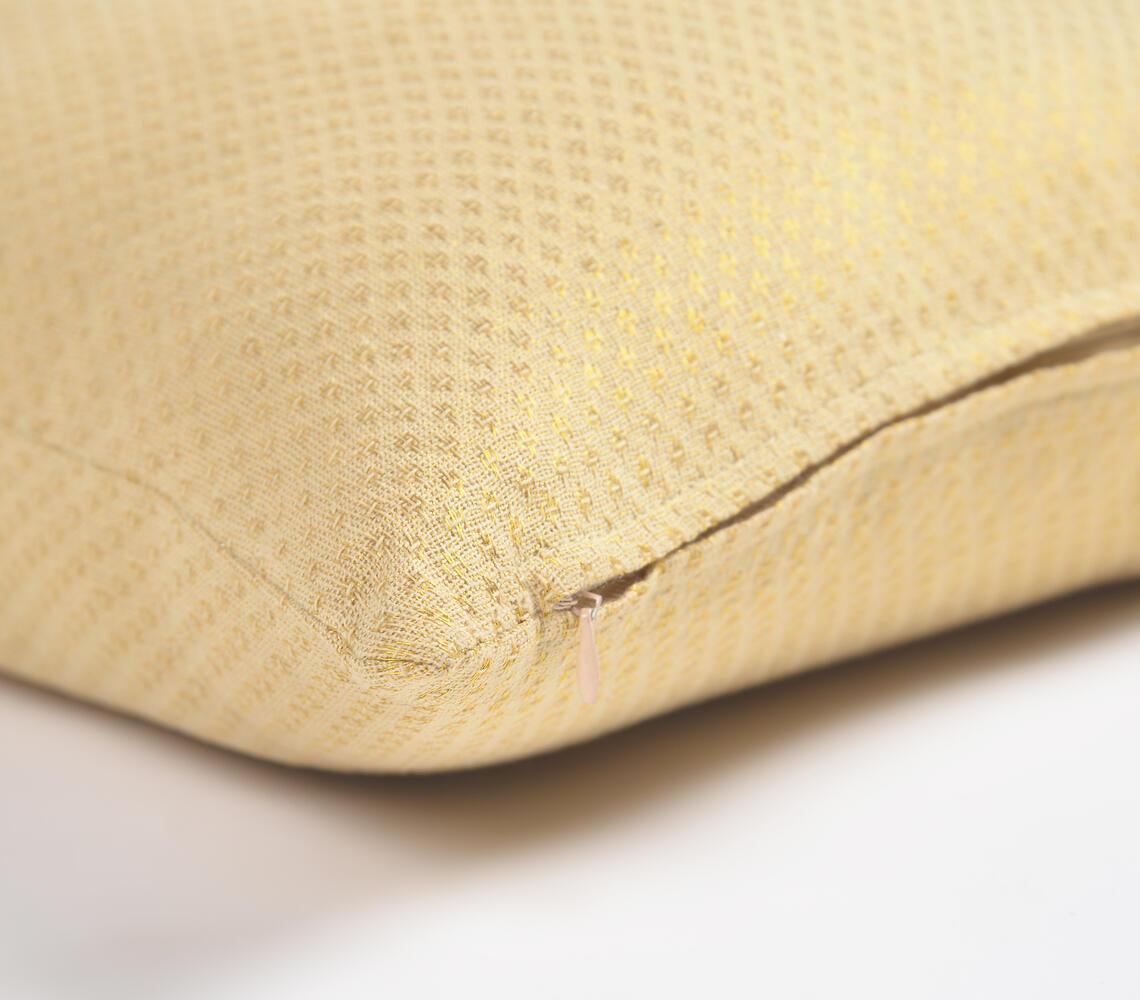 Embroidered Pastel Cotton Cushion Cover - GAAIA