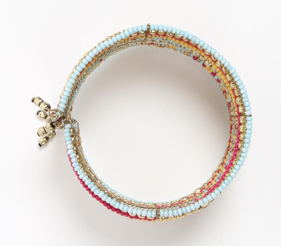 Ethnic Glass Beaded Stacked bracelet - GAAIA