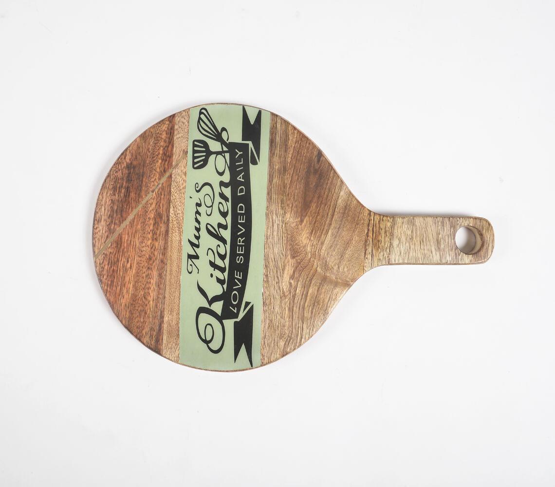 Mum's Kitchen Resin & Mango Wood Paddle Platter - GAAIA