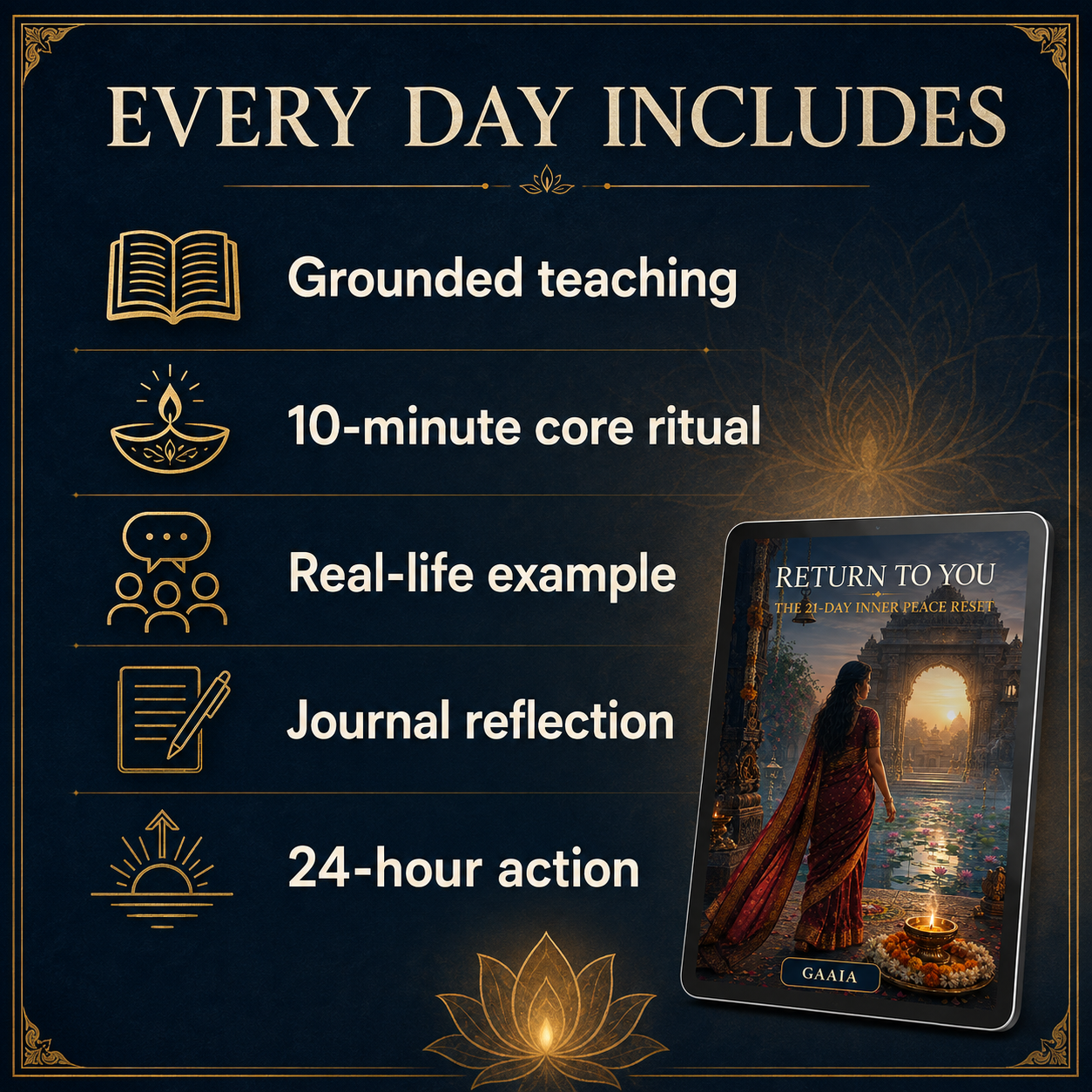 Return to You ✨ 21-Day Inner Peace Reset | Illustrated Spiritual E-Book
