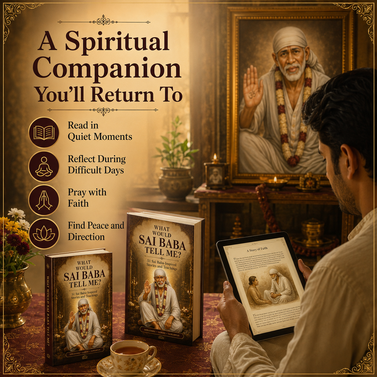 WHAT WOULD SAI BABA TELL ME? ✨ 51 Sai Baba-Inspired Stories & Teachings for Life’s Difficult Moments
