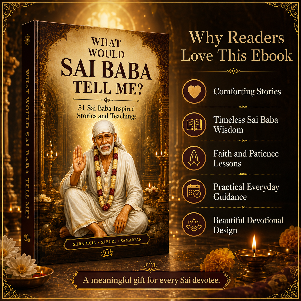 WHAT WOULD SAI BABA TELL ME? ✨ 51 Sai Baba-Inspired Stories & Teachings for Life’s Difficult Moments