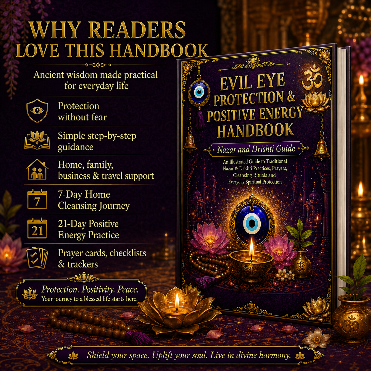 Evil Eye Protection & Positive Energy Handbook – Complete 199-Page Illustrated Nazar & Drishti Guide