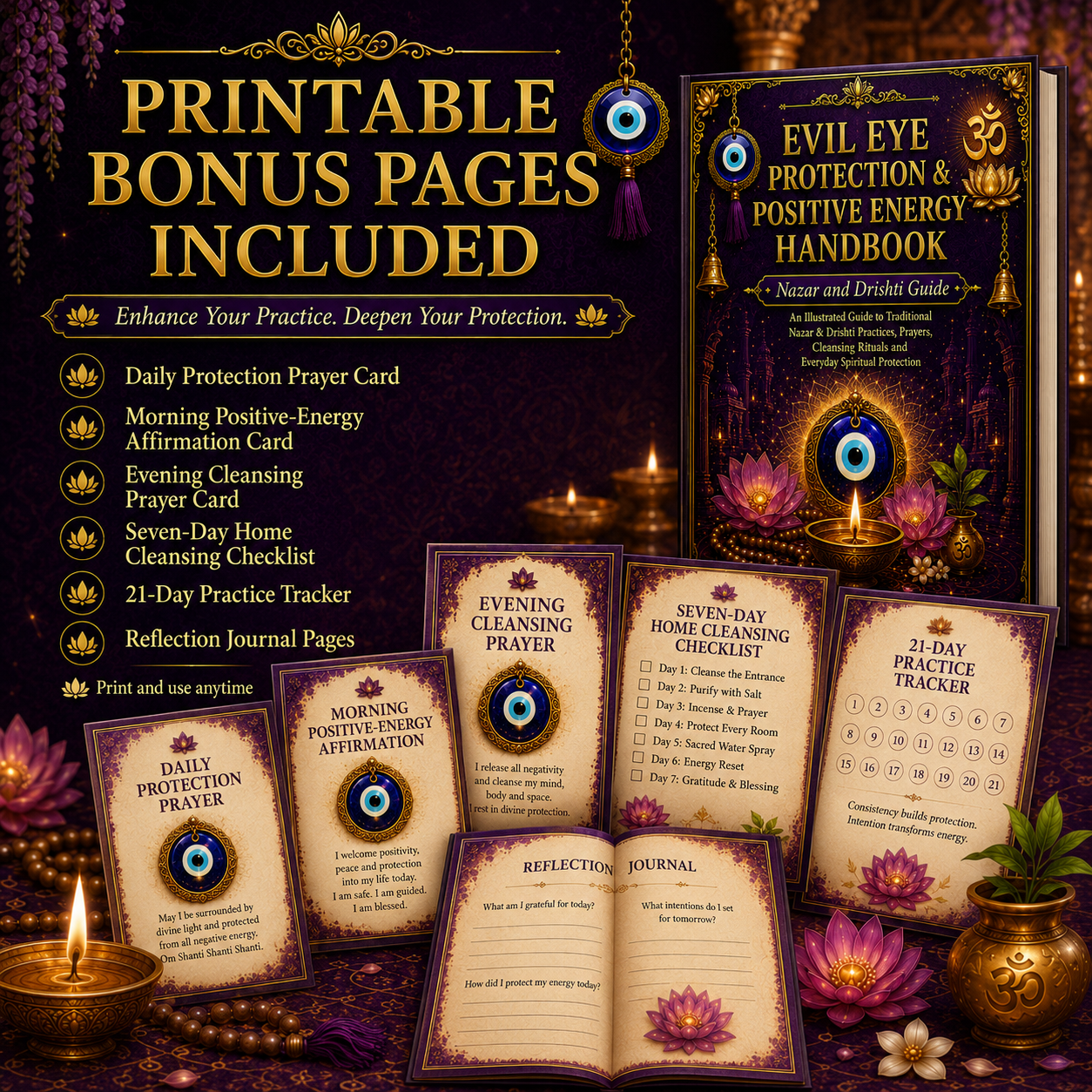 Evil Eye Protection & Positive Energy Handbook – Complete 199-Page Illustrated Nazar & Drishti Guide
