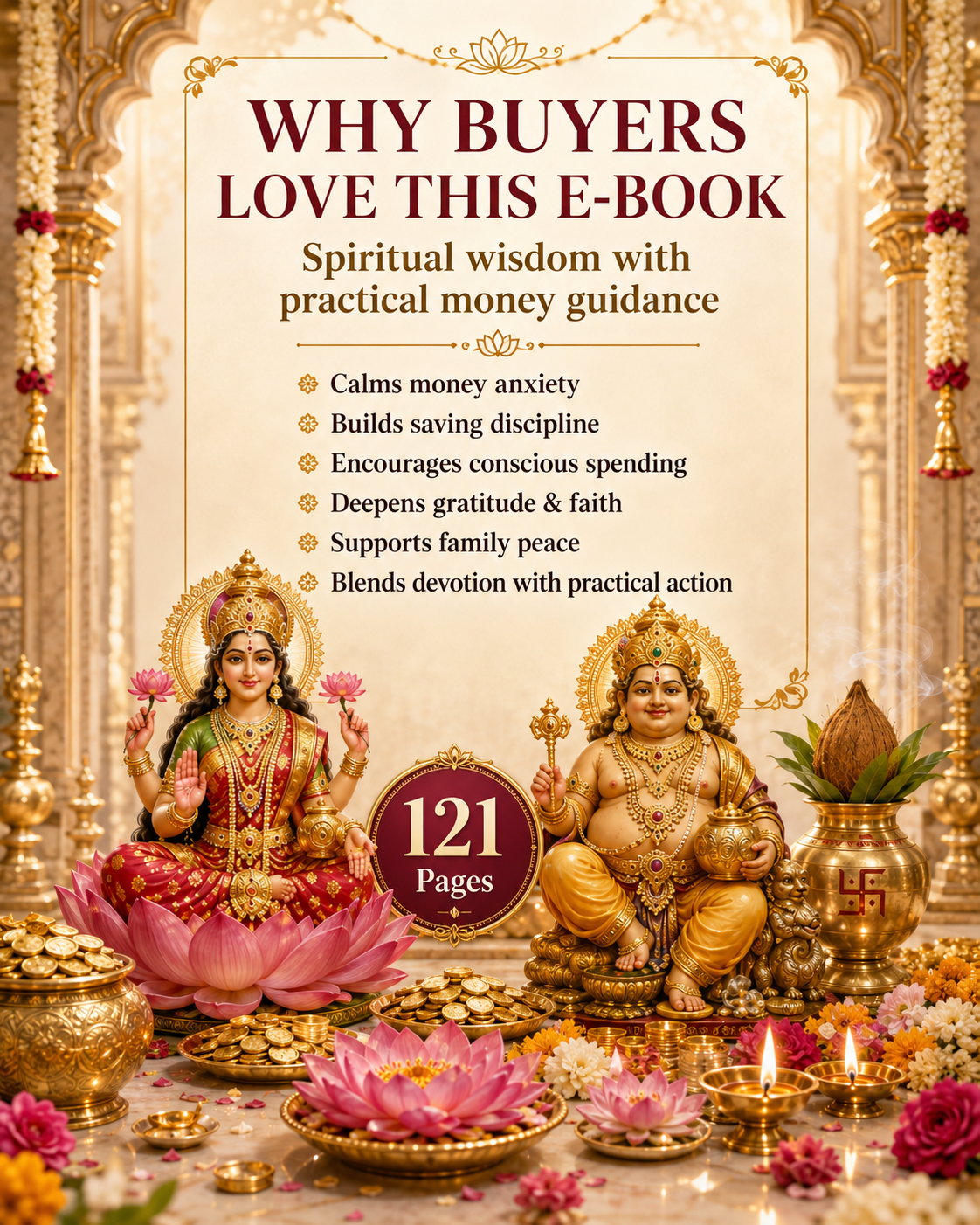 Lakshmi Kubera’s 21-Day Prosperity Sadhana – Illustrated Wealth, Abundance & Financial Peace,Daily Mantras, Puja, Prayers