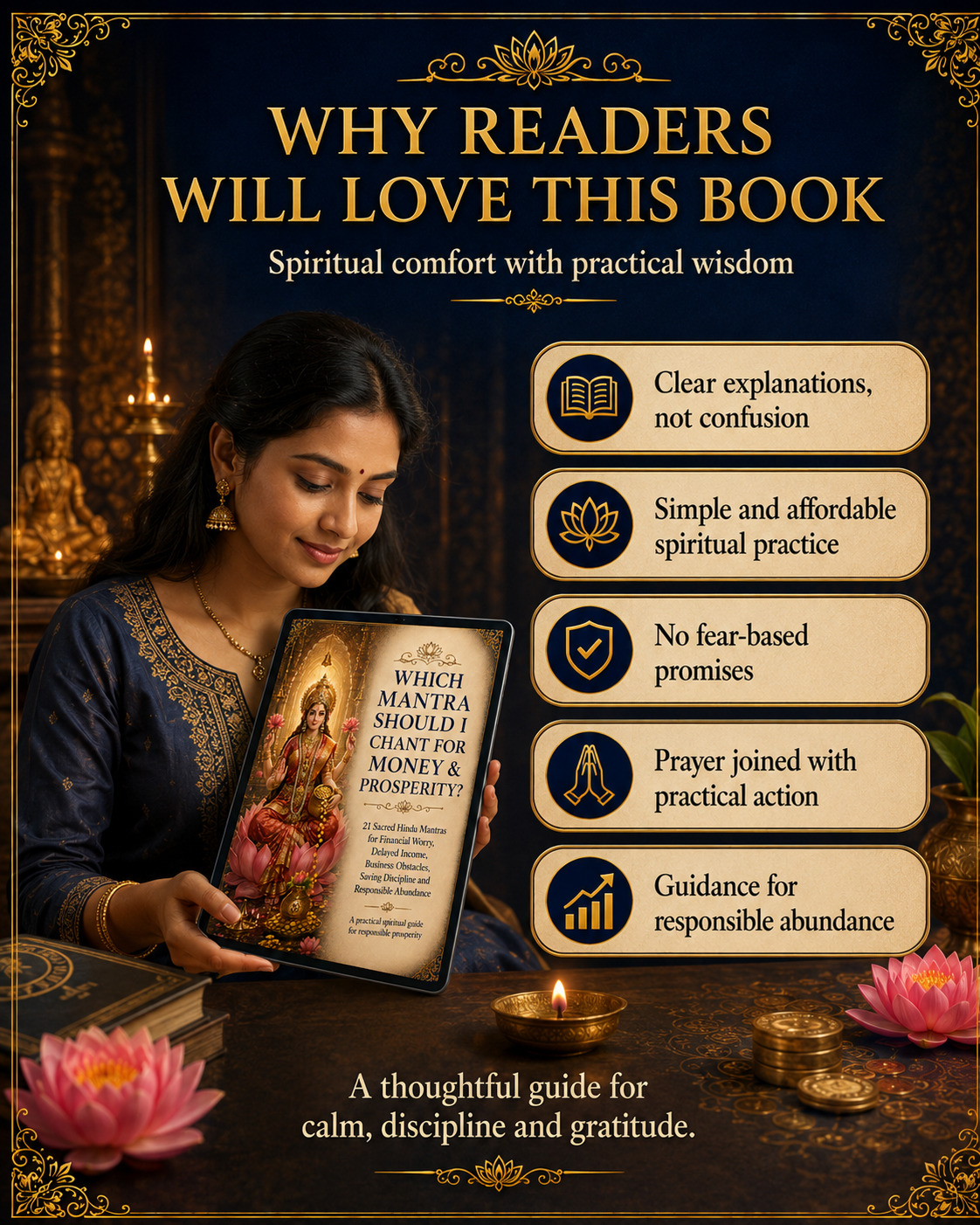Which Mantra Should I Chant for Money & Prosperity? 💰✨ | 21 Sacred Hindu Mantras – Illustrated 100-Page Digital Ebook