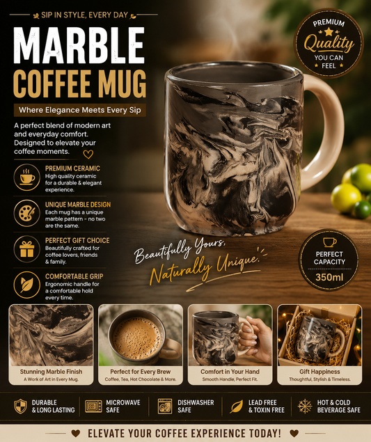 Carbon ceramic coffee mug