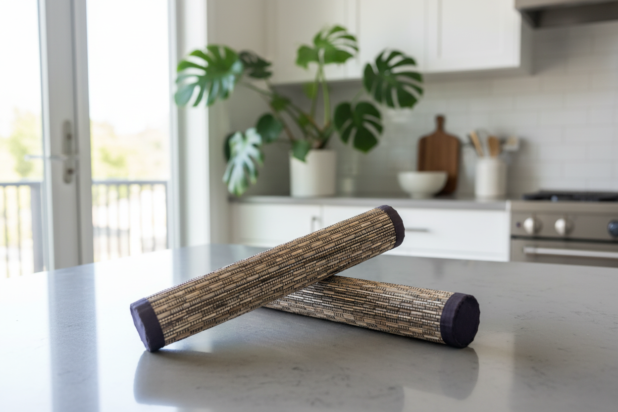 Handmade Coconut Stick Table Mat | Eco Friendly Natural Dining Placemat | Sustainable Home & Kitchen Decor (Set Of 4)