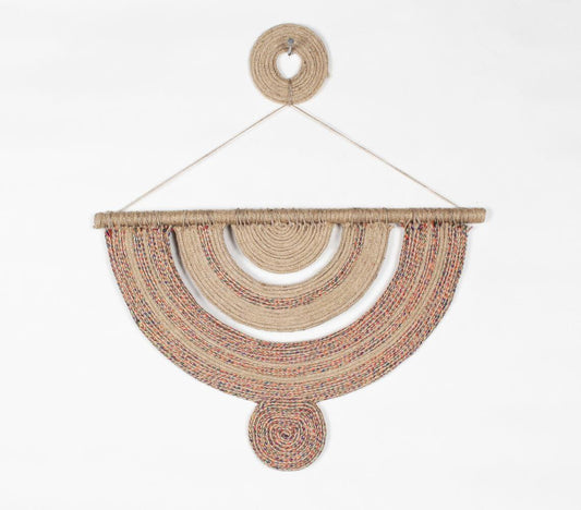 Jute & cane earthy wall decor - GAAIA