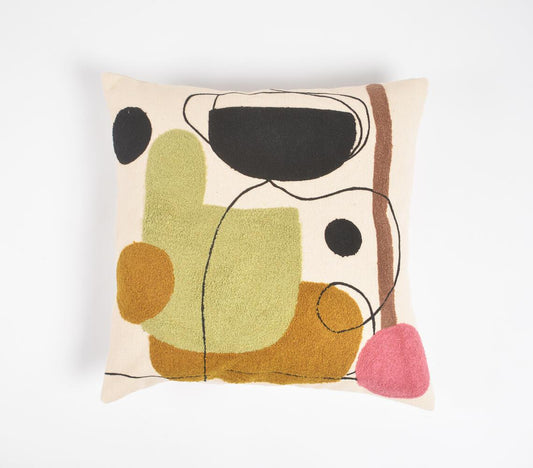 Abstract Modern Embroidered Cushion Cover - GAAIA