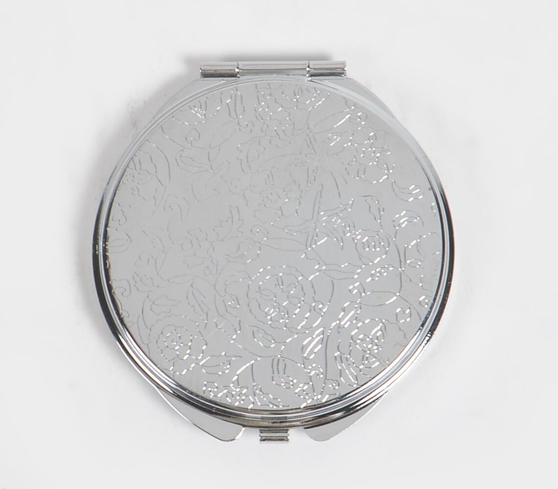 Art Deco Metal Pocket Compact Mirror - GAAIA