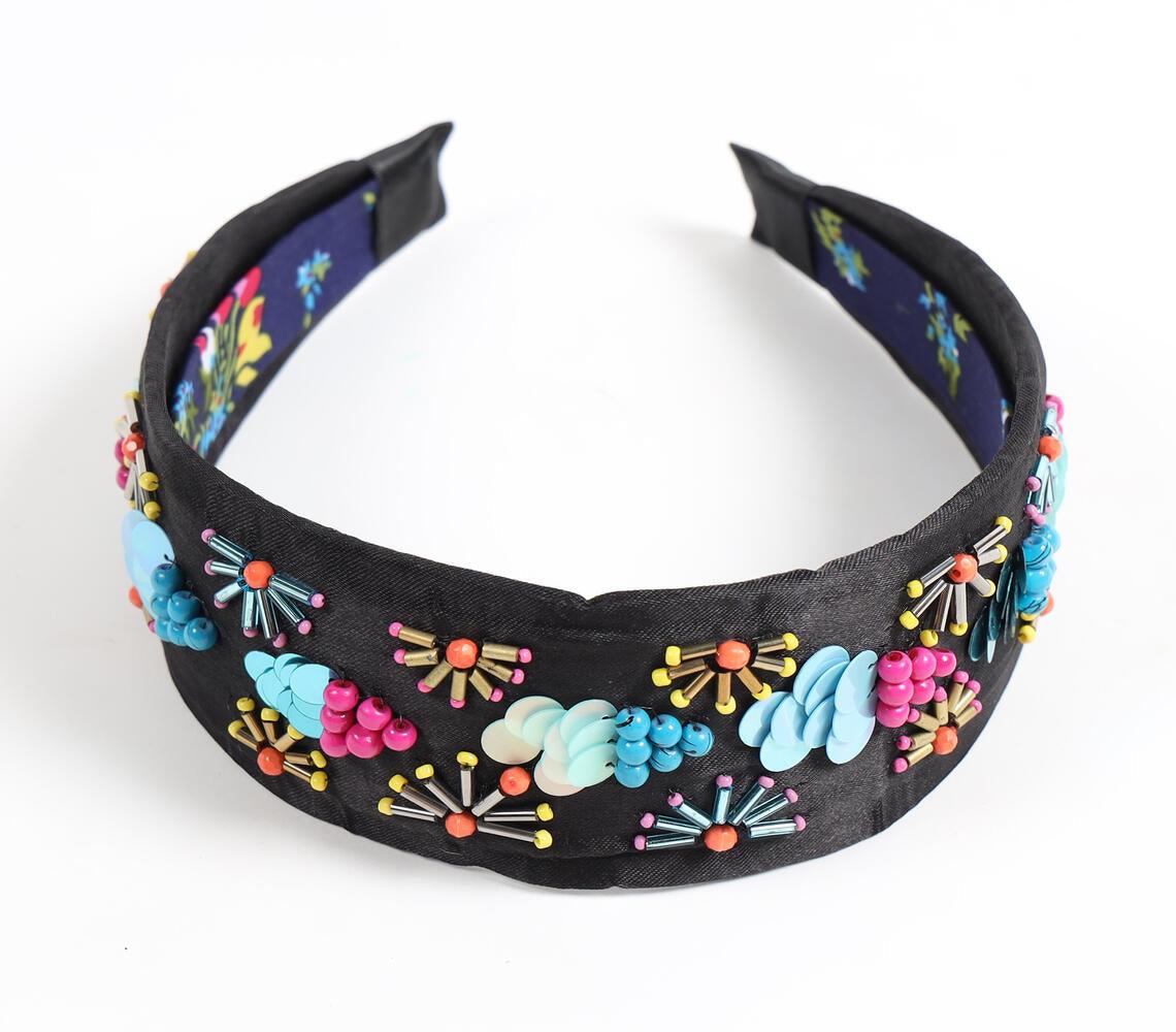 Bead Embroidered Colorful Boho-chic Hairband - GAAIA