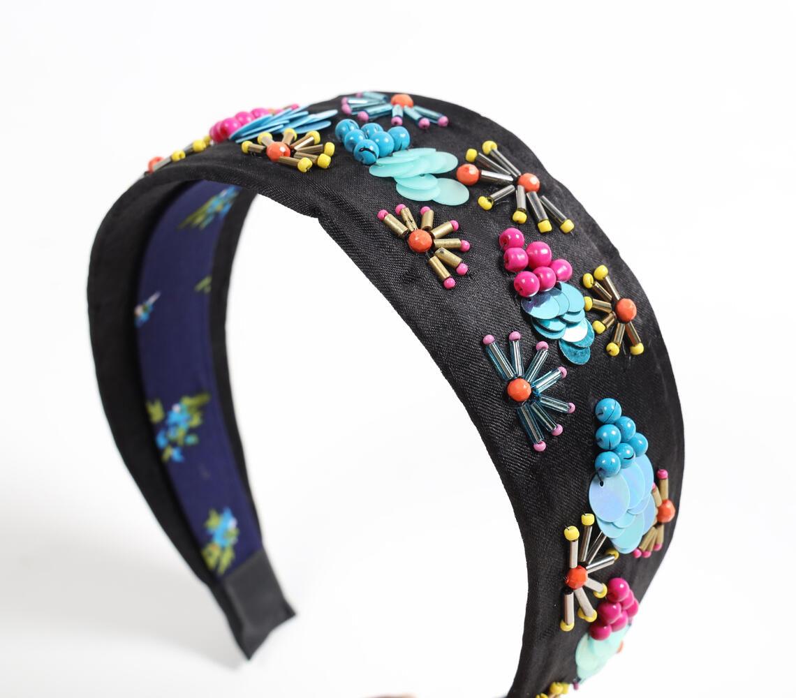 Bead Embroidered Colorful Boho-chic Hairband - GAAIA