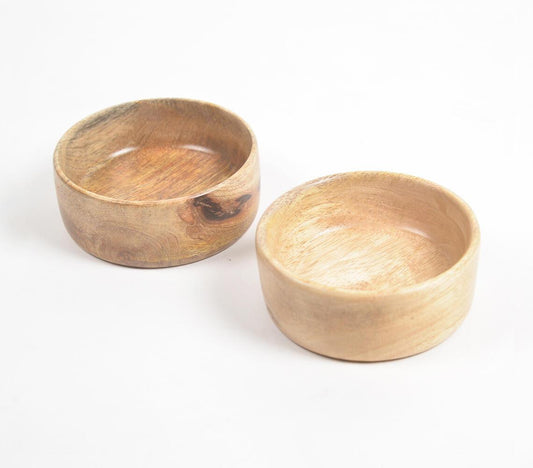 Classic Natural Acacia Wood Bowls (Set of 2) - GAAIA