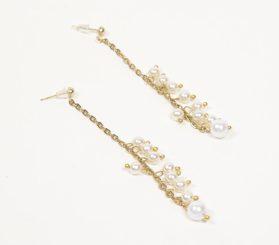 Cluster Pearls Drop Earrings - GAAIA