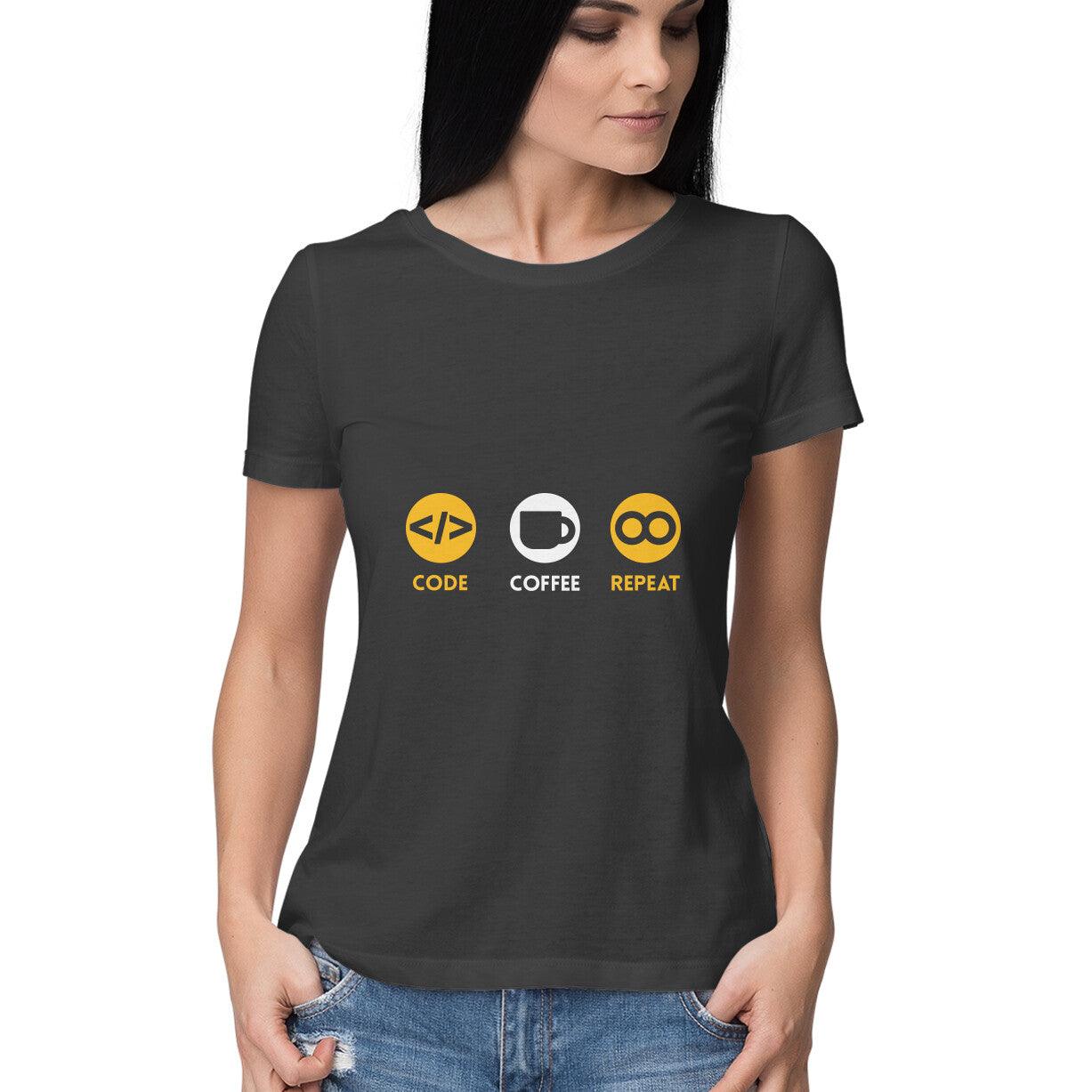 CODE COFFEE REPEAT Women's T-shirt - GAAIA