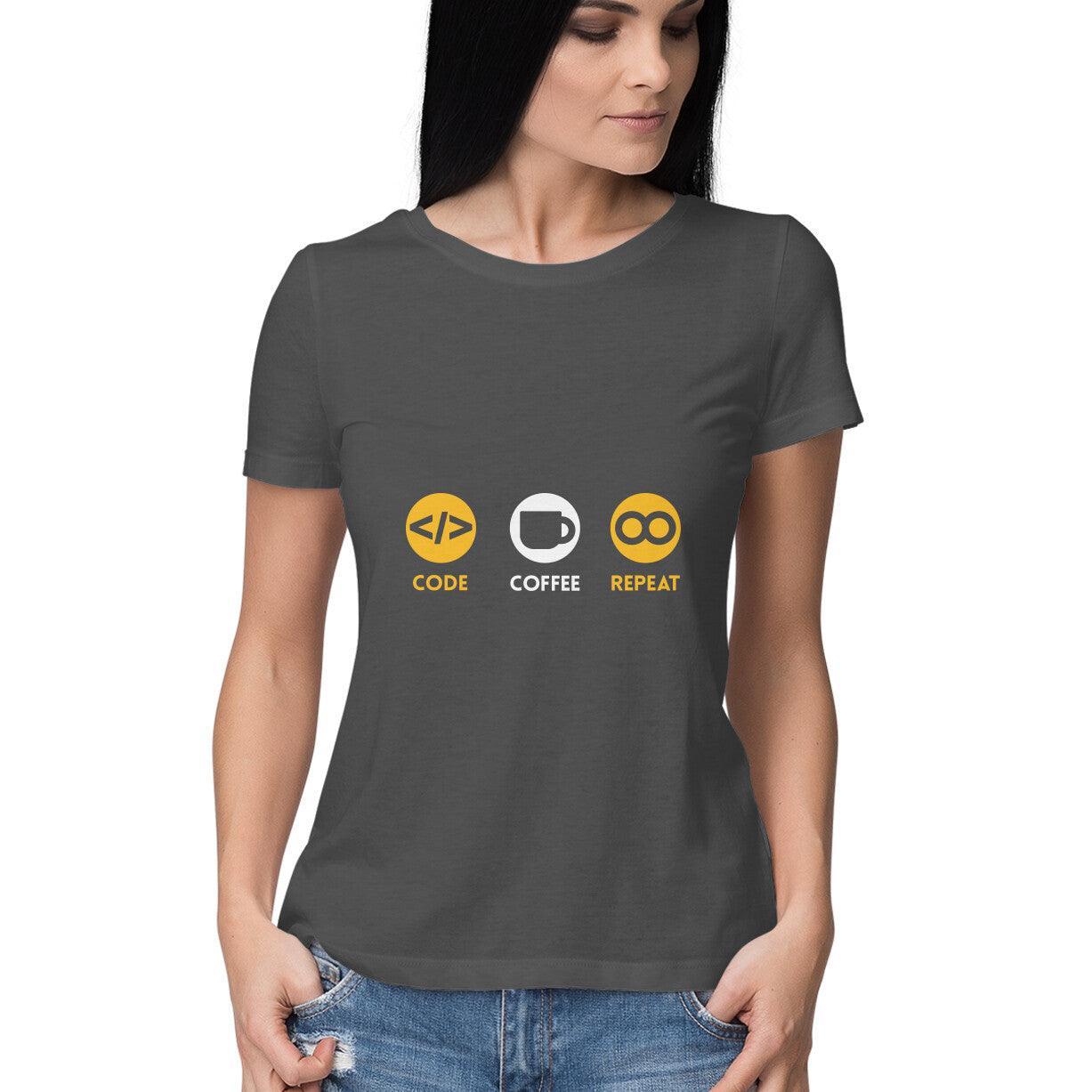 CODE COFFEE REPEAT Women's T-shirt - GAAIA