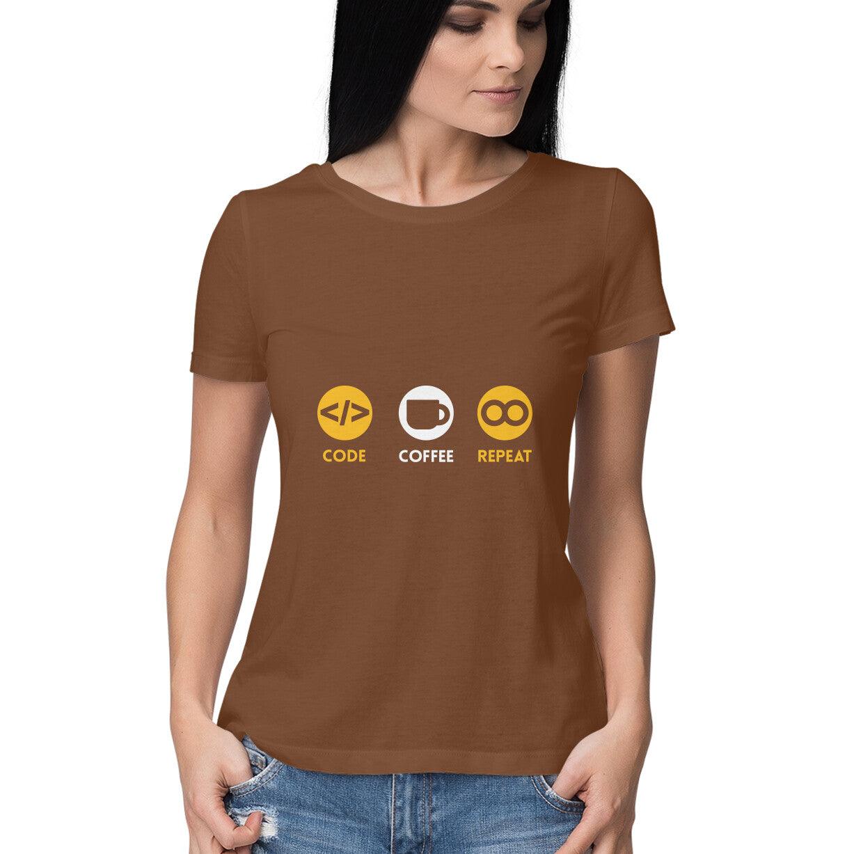 CODE COFFEE REPEAT Women's T-shirt - GAAIA