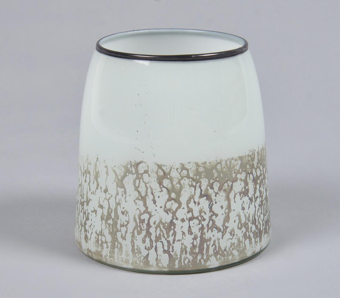 Drip Frosted Abstract Glass Votive - GAAIA