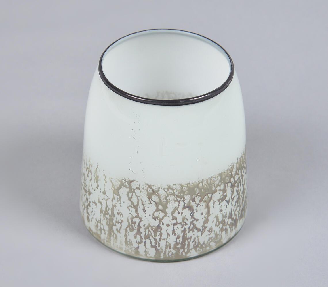 Drip Frosted Abstract Glass Votive - GAAIA