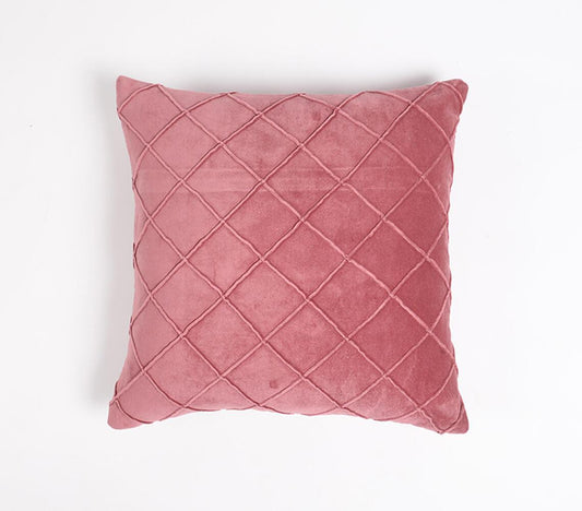 Dyed Cotton Cushion Cover Dark Pink - GAAIA