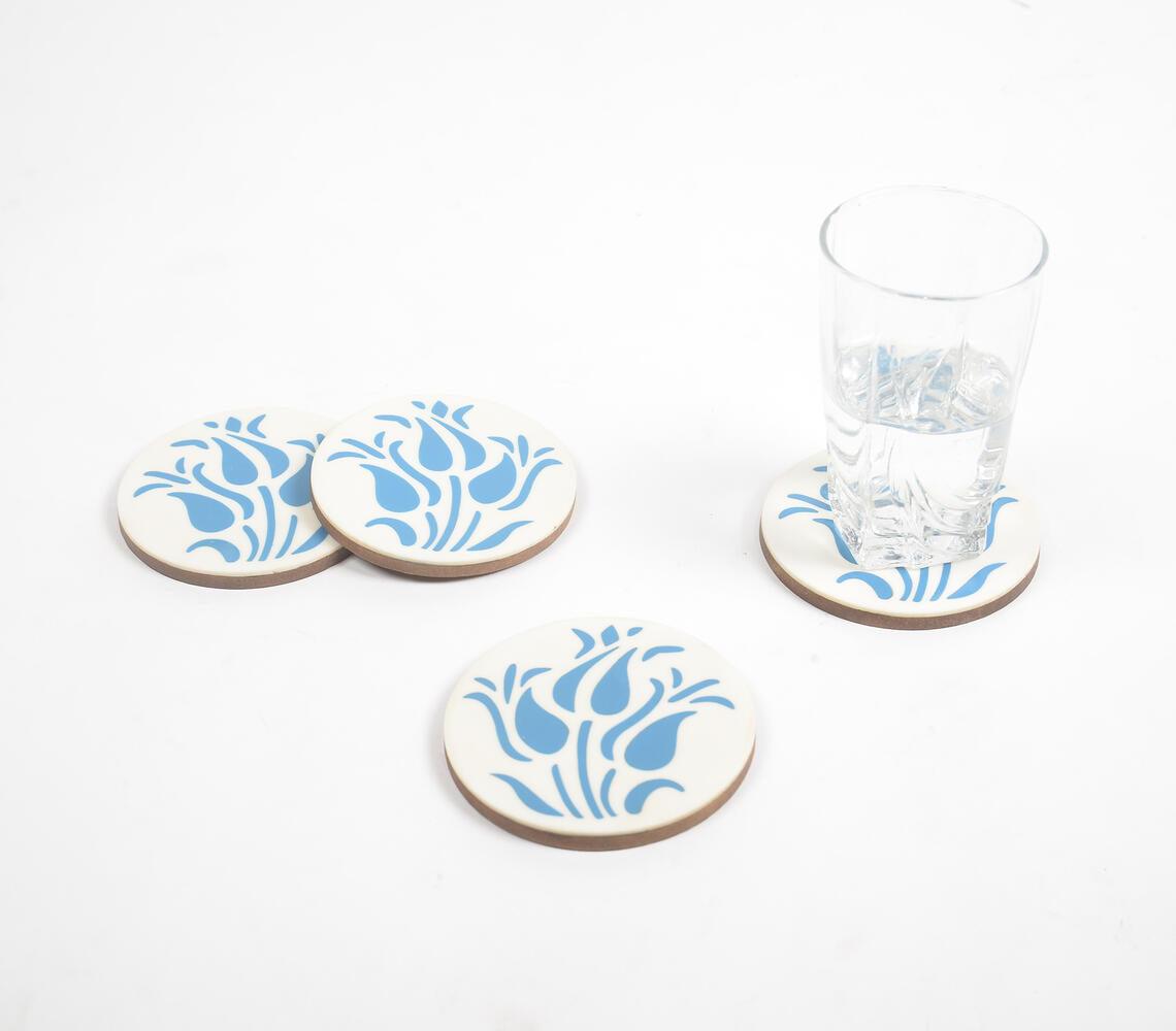 Elegant MDF & Resin Coasters (Set of 4) - GAAIA