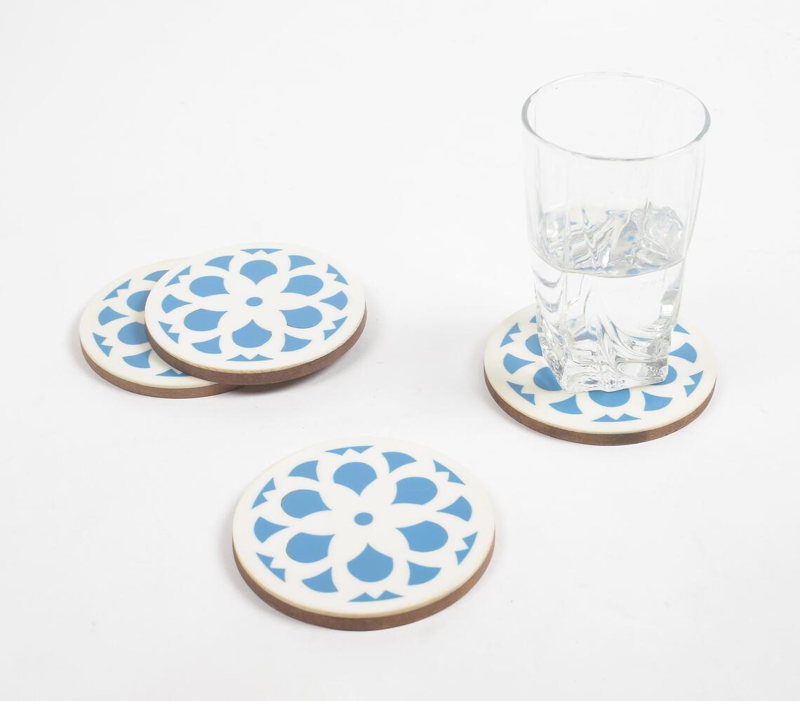 Elegant MDF & Resin Coasters (Set of 4) - GAAIA