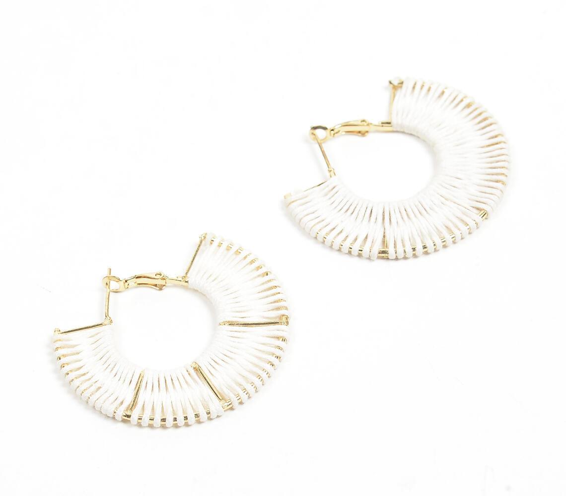 Fan-Shaped Boho Hoop Earrings - GAAIA