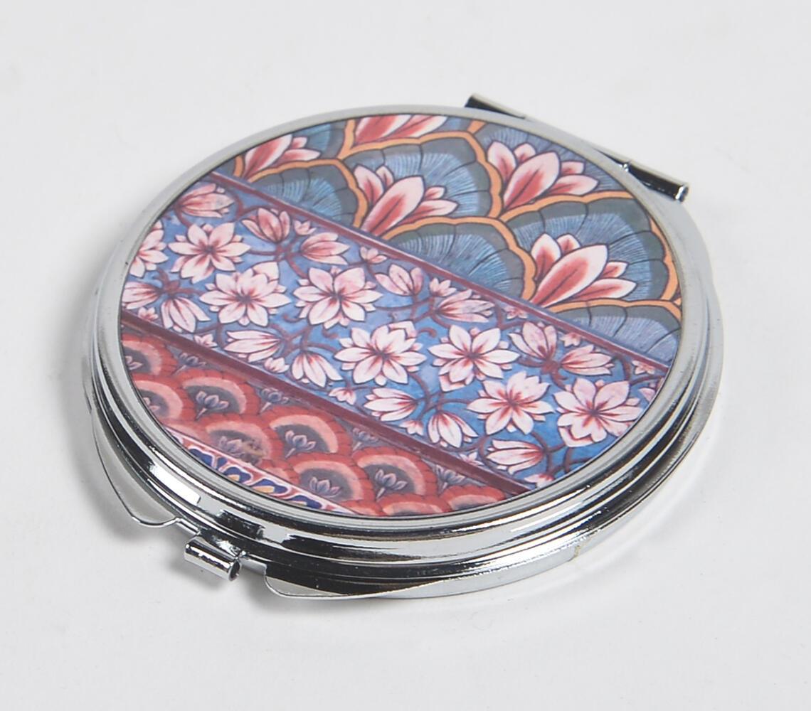 Floral Metal Pocket Copact Mirror - GAAIA