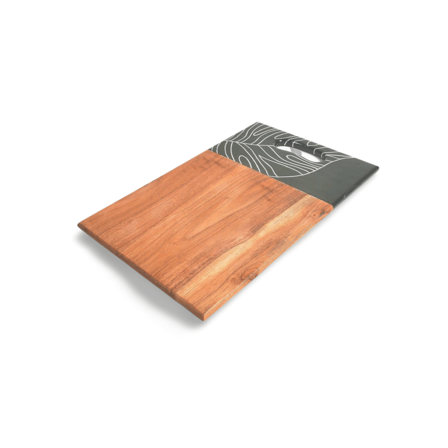 Forest Leaf Enameled Mango Wood Chopping Board - GAAIA