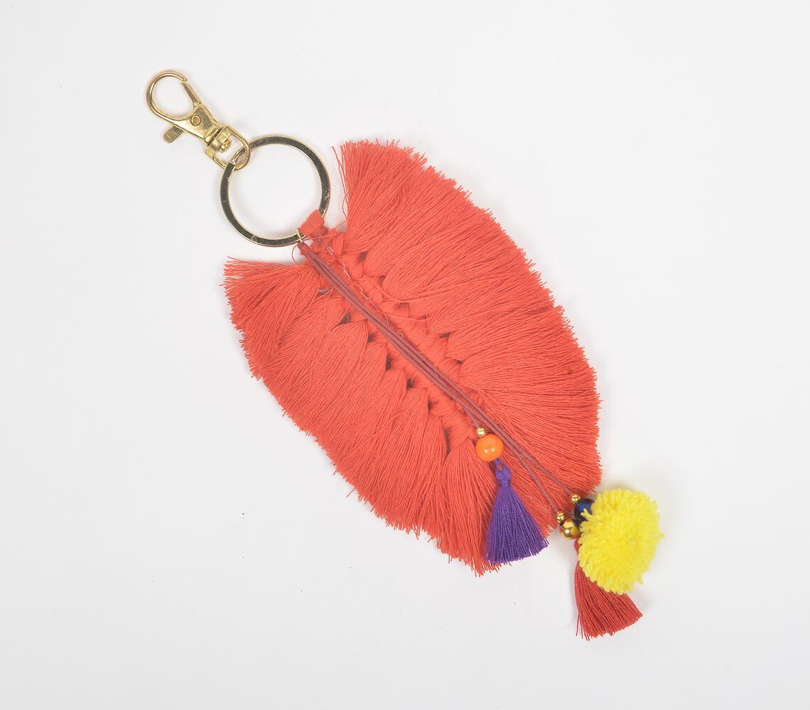 Fringed & Pompom Tasseled Keychain - GAAIA