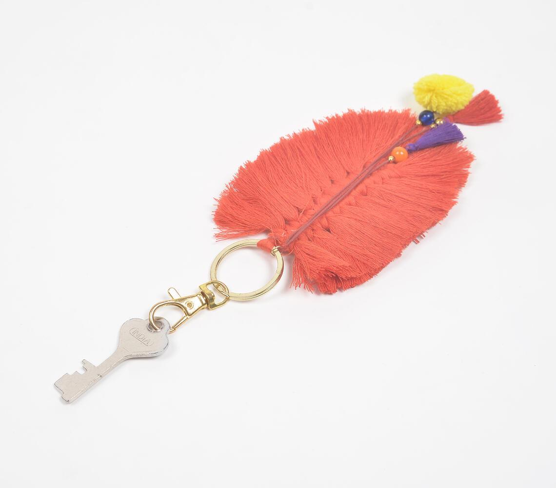 Fringed & Pompom Tasseled Keychain - GAAIA