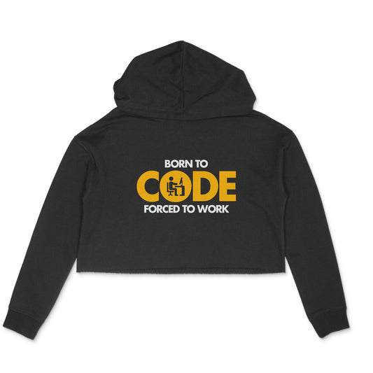 Freaky Code Crop Hoodie