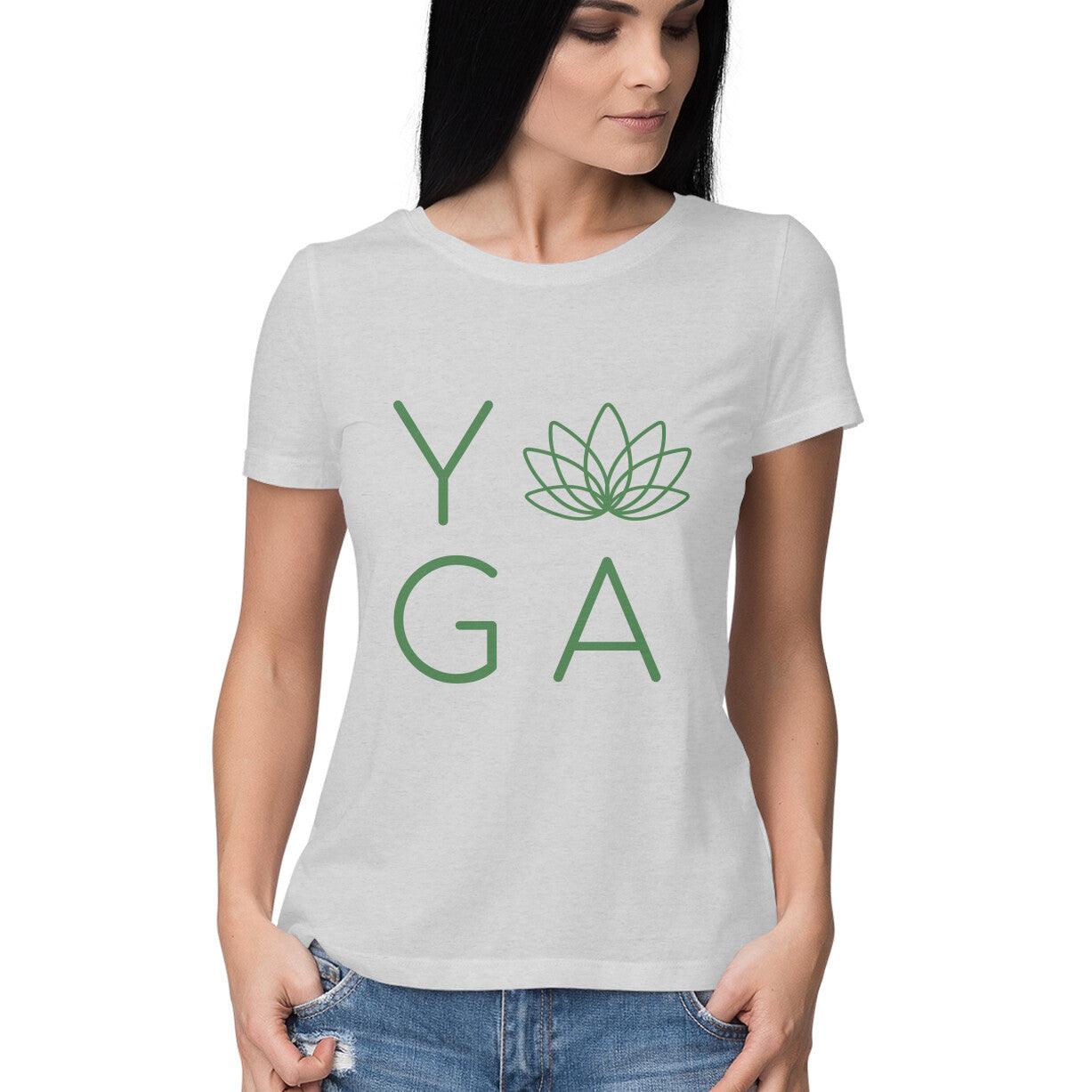 HALF SLEEVE ROUND NECK T-SHIRT_YOGA - GAAIA