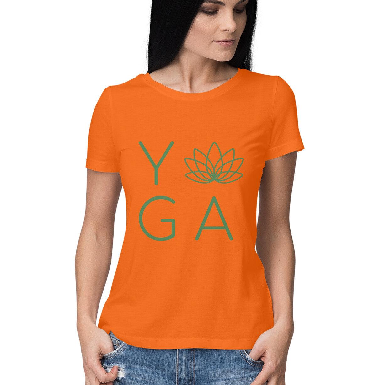 HALF SLEEVE ROUND NECK T-SHIRT_YOGA - GAAIA