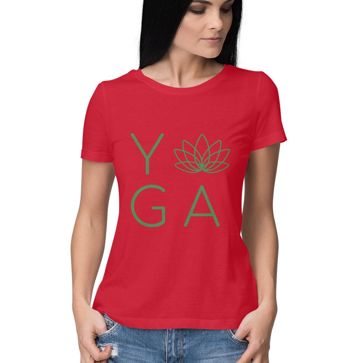 HALF SLEEVE ROUND NECK T-SHIRT_YOGA - GAAIA