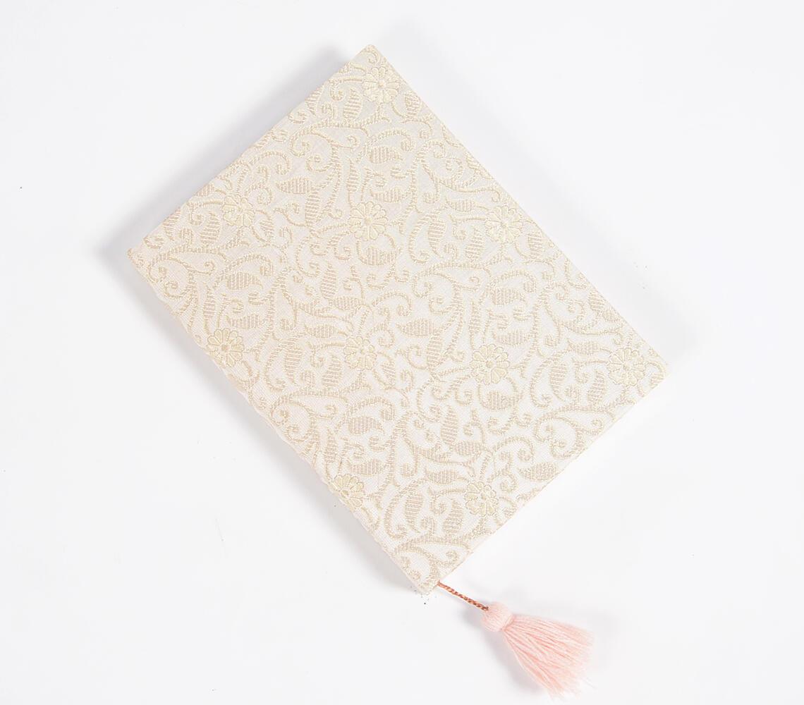 Hand Bound Fabric Diary with Tassel Bookmark - GAAIA