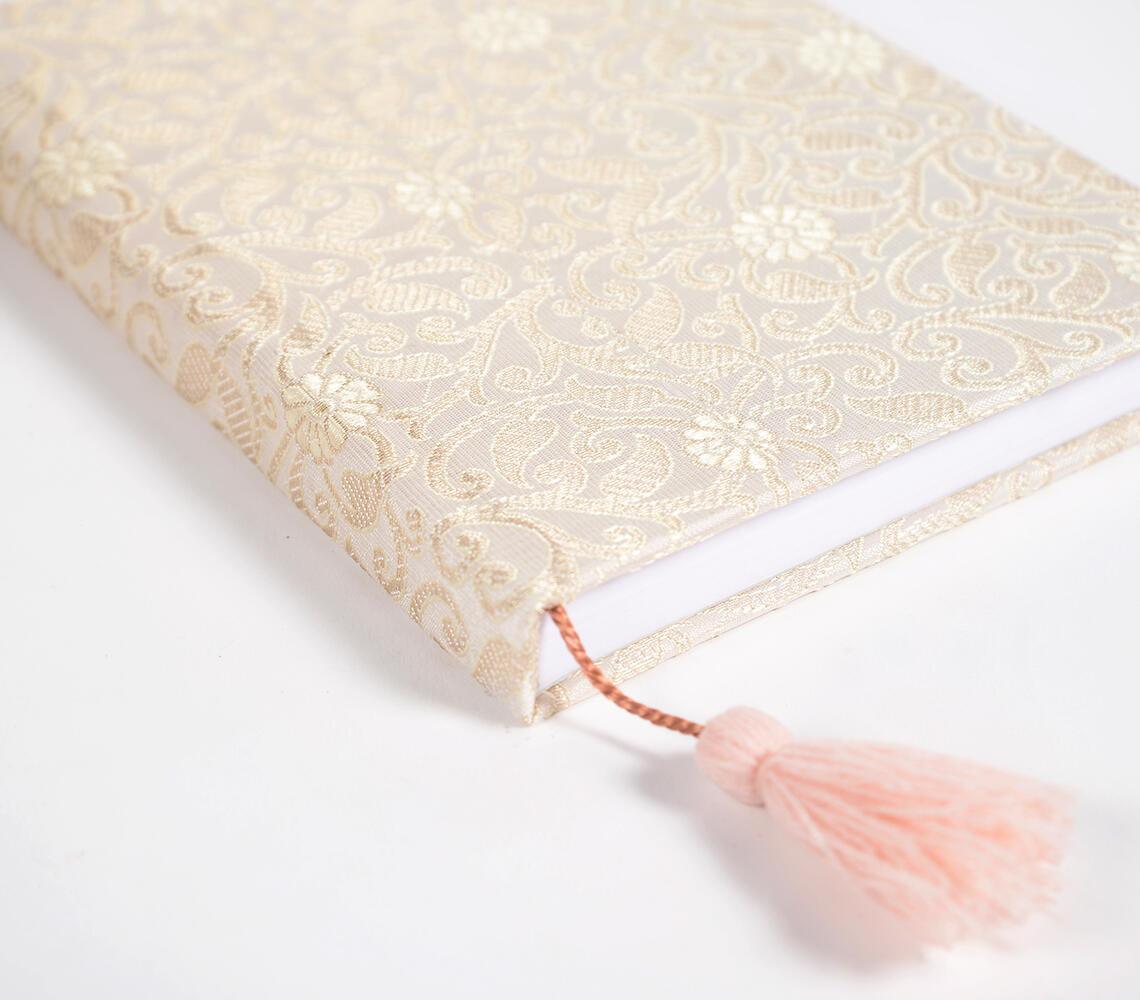 Hand Bound Fabric Diary with Tassel Bookmark - GAAIA