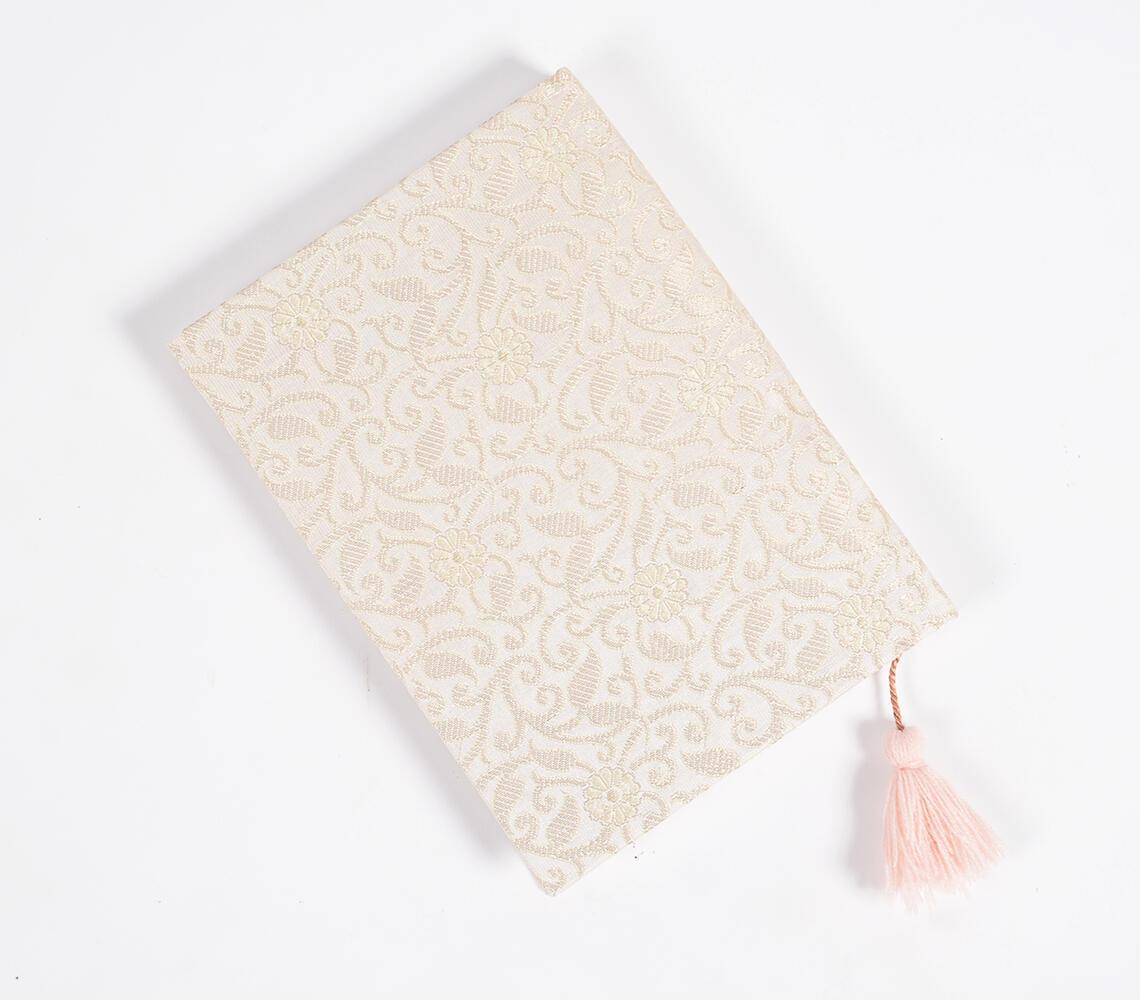 Hand Bound Fabric Diary with Tassel Bookmark - GAAIA