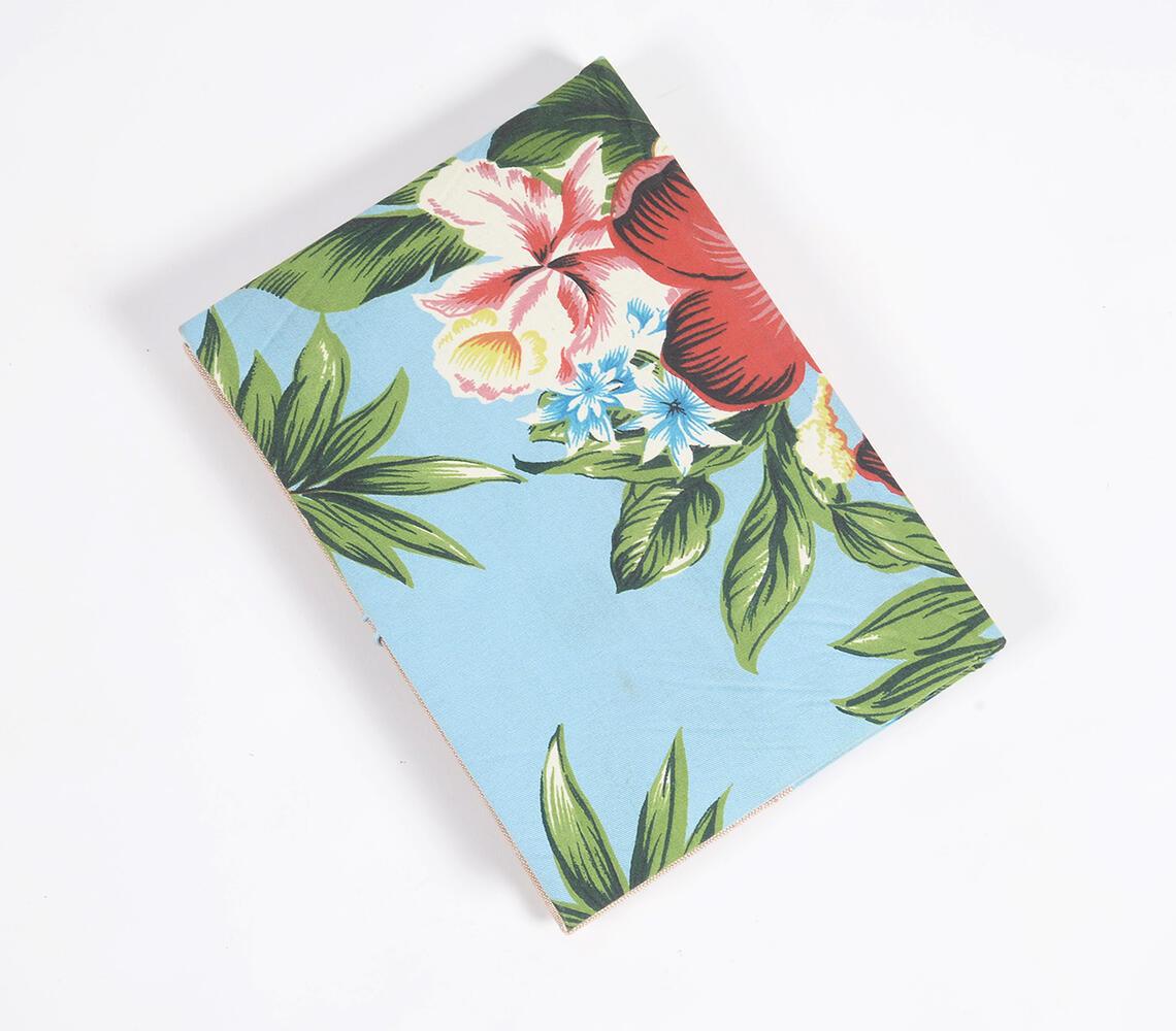 Hand Bound Tropical Fabric Diary - GAAIA