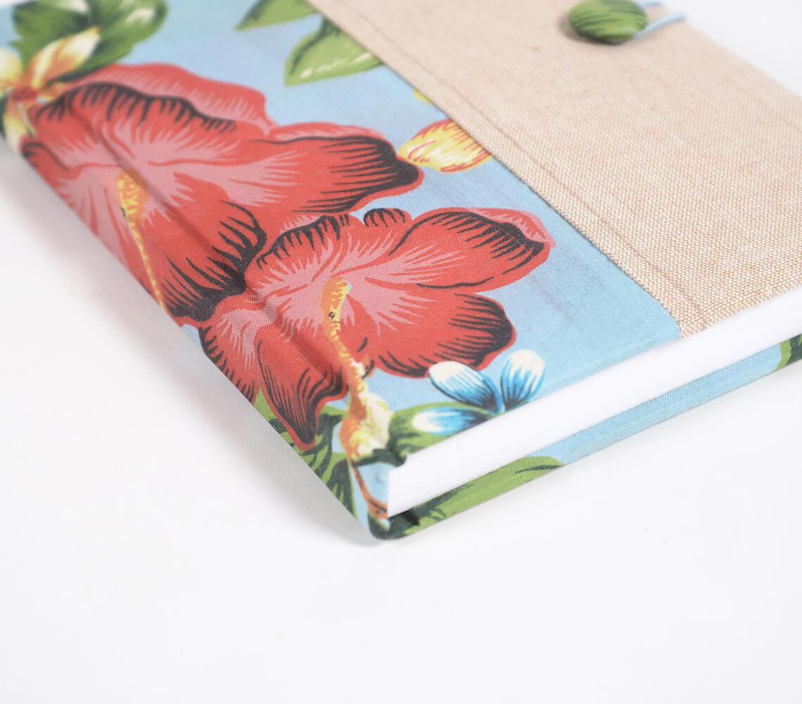 Hand Bound Tropical Fabric Diary - GAAIA