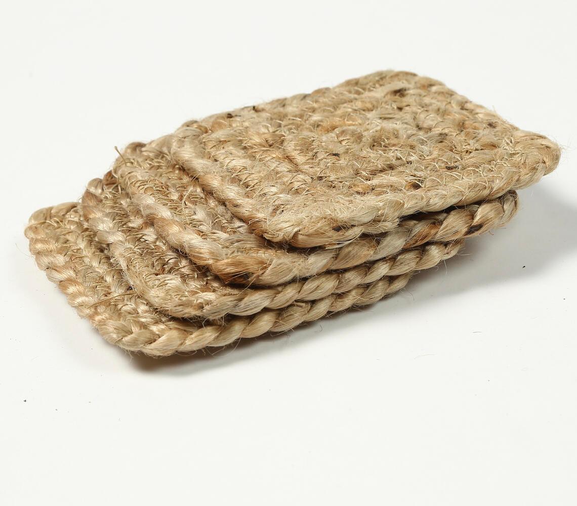 Hand Braided jute Coasters (set of 4) - GAAIA