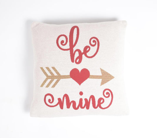 Hand Knitted 'Be Mine' Cushion Cover - GAAIA