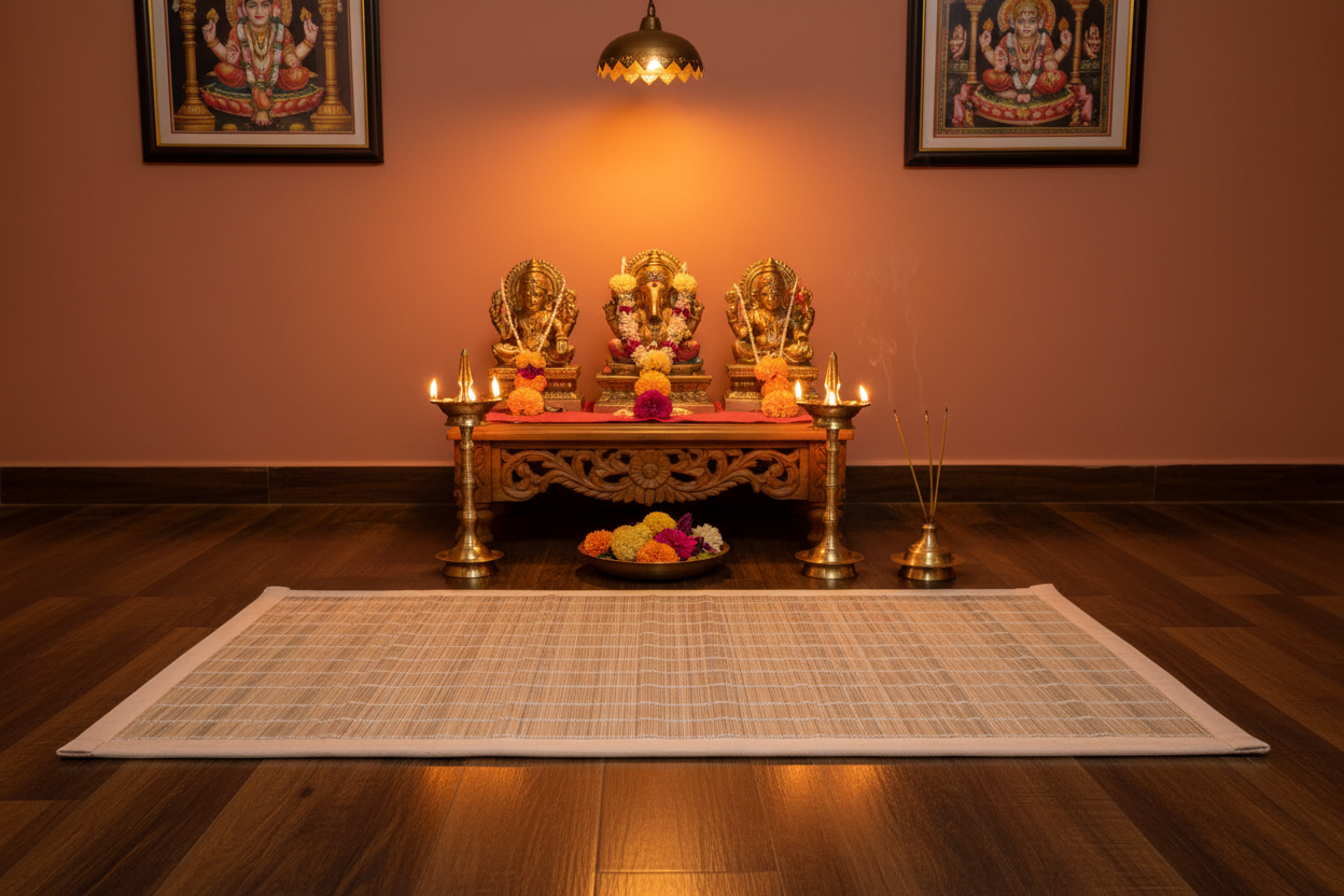 Handmade Darbha Grass Meditation & Puja Mat