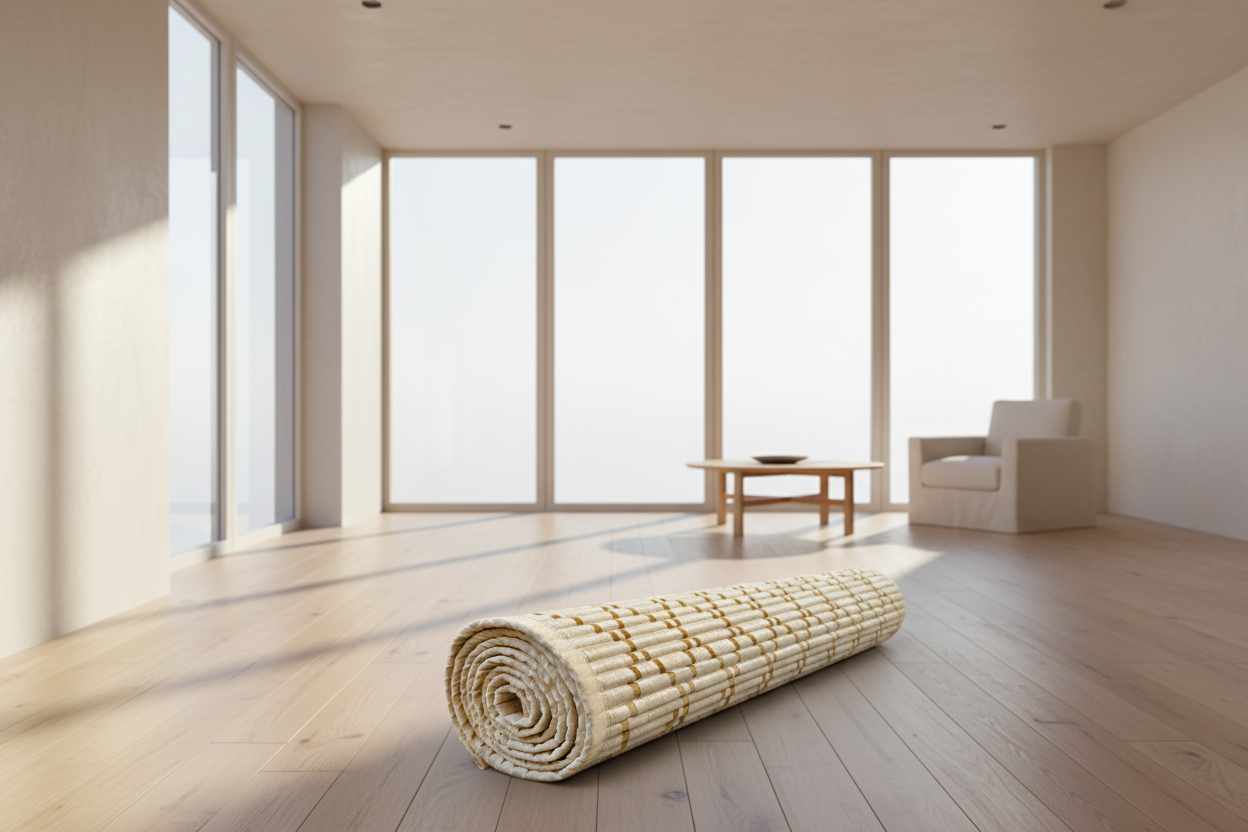 Handmade Elephant Grass Yoga Mat With Free Yoga Bag