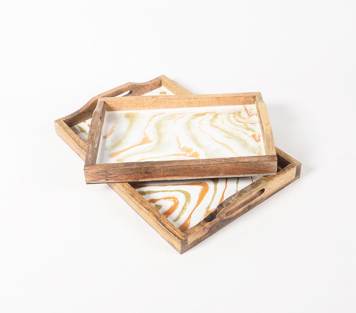 Handmade Mango Wood Tray - GAAIA