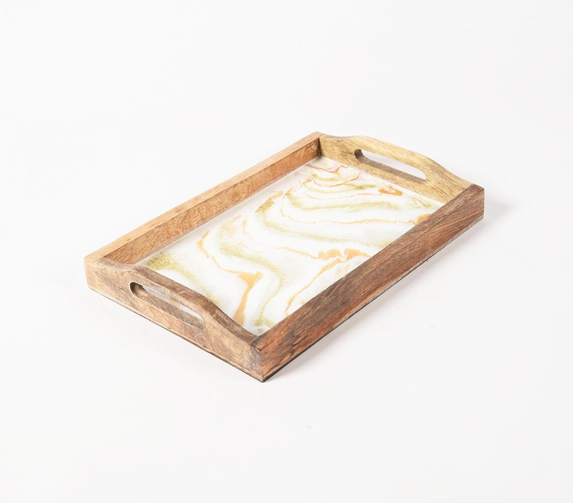 Handmade Mango Wood Tray - GAAIA