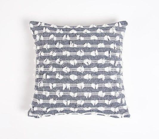 Handwoven Cotton Cushion Cover Navy - GAAIA