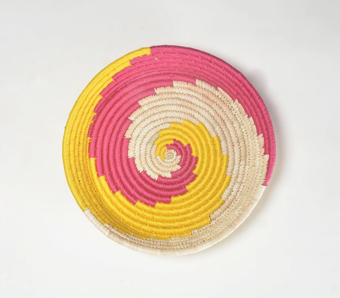 Handwoven Spiral Pop Wall Plate - GAAIA