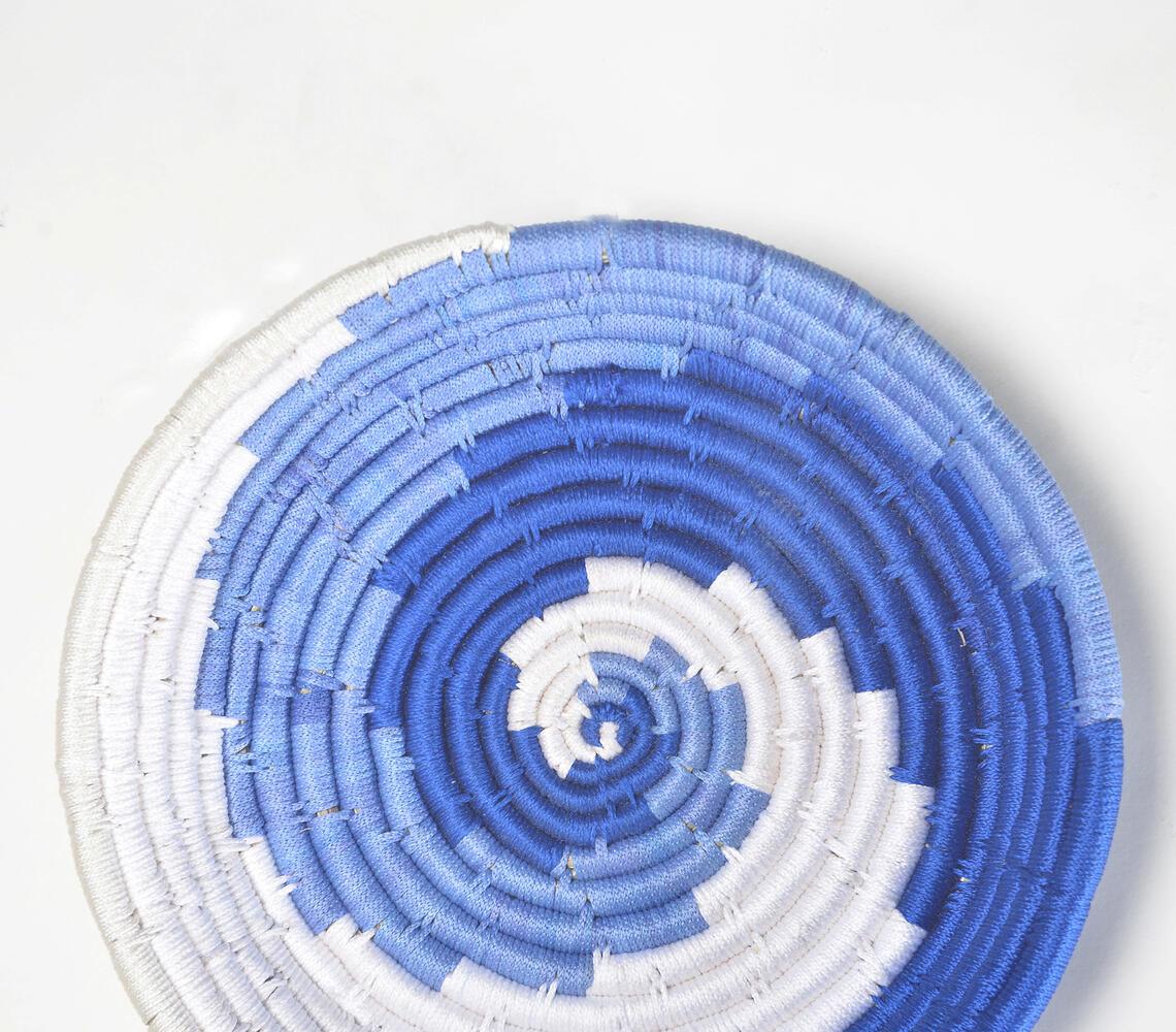 Handwoven Spiral Wave Wall Plate - GAAIA